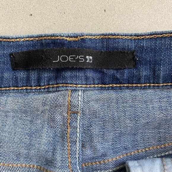 Joe's Jeans Denim Shorts Women 27 Blue Low Rise Cotton Allison Rolled Hem Shorts - Picture 6 of 8